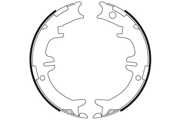 Handler.Part Brake shoe set, parking brake TRW GS8446 2