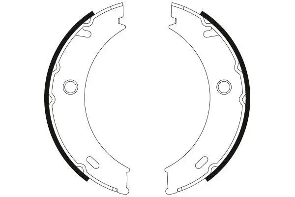 Handler.Part Brake shoe set, parking brake TRW GS8466 2