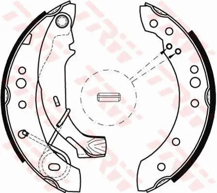 Handler.Part Brake shoe set TRW GS8467 1