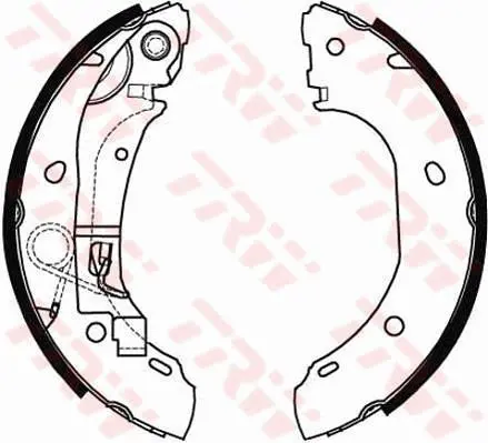 Handler.Part Brake shoe set TRW GS8472 1