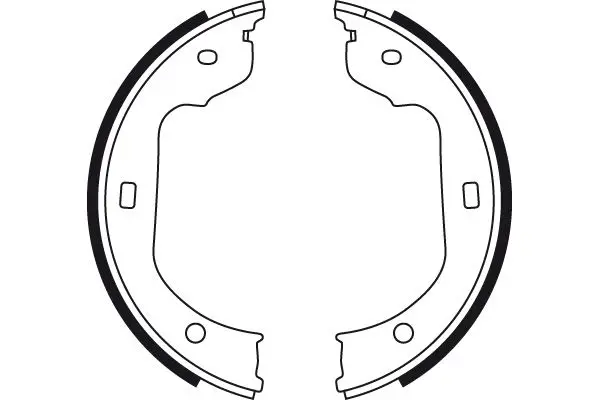 Handler.Part Brake shoe set, parking brake TRW GS8478 2