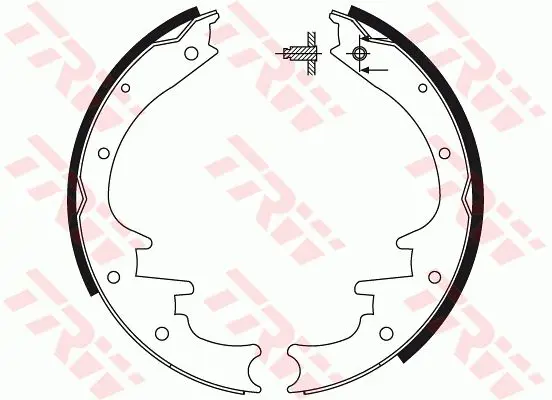 Handler.Part Brake shoe set TRW GS8495 1