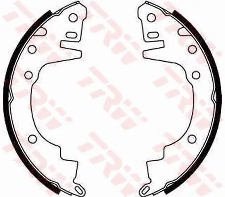 Handler.Part Brake shoe set TRW GS8518 1