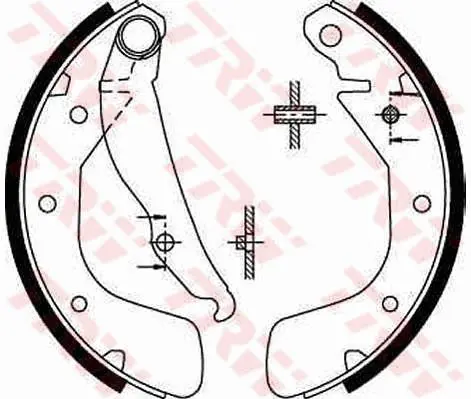 Handler.Part Brake shoe set TRW GS8543 1