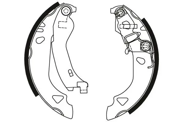 Handler.Part Brake shoe set TRW GS8570 2