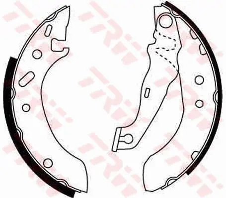 Handler.Part Brake shoe set TRW GS8611 1