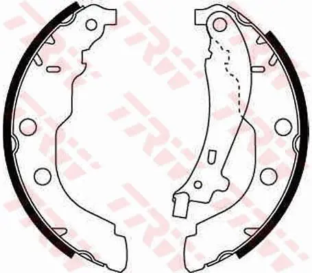 Handler.Part Brake shoe set TRW GS8617 1