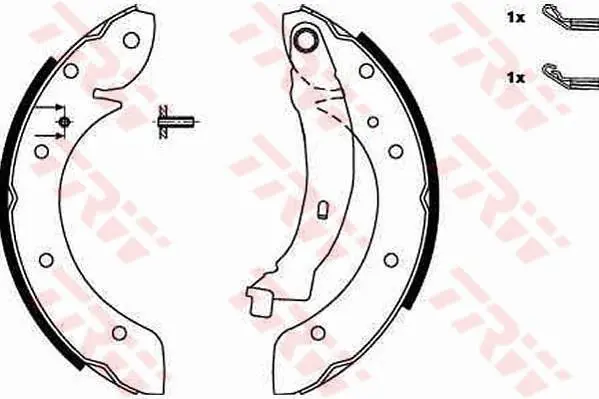 Handler.Part Brake shoe set TRW GS8620 1