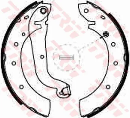 Handler.Part Brake shoe set TRW GS8624 1