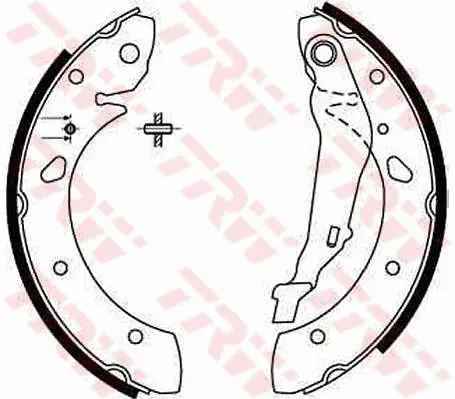 Handler.Part Brake shoe set TRW GS8632 1