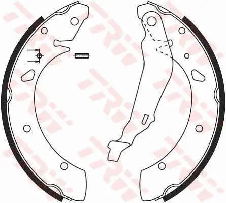 Handler.Part Brake shoe set TRW GS8640 1