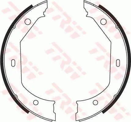 Handler.Part Brake shoe set, parking brake TRW GS8656 1