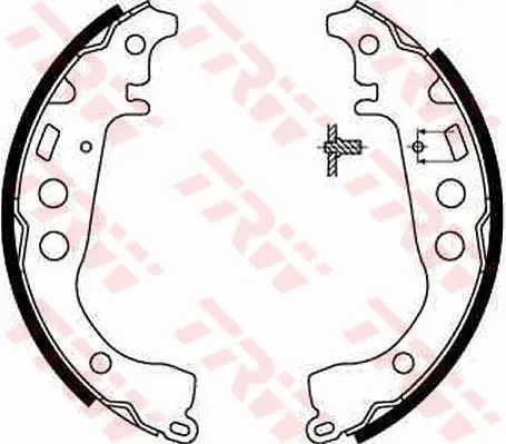 Handler.Part Brake shoe set TRW GS8673 1