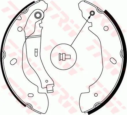 Handler.Part Brake shoe set TRW GS8689 1