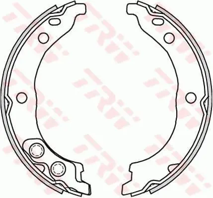 Handler.Part Brake shoe set, parking brake TRW GS8715 1