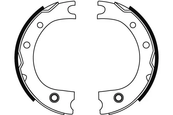 Handler.Part Brake shoe set, parking brake TRW GS8716 2