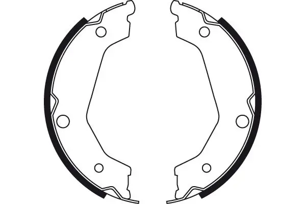 Handler.Part Brake shoe set, parking brake TRW GS8722 2