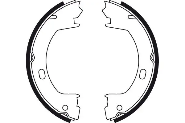 Handler.Part Brake shoe set, parking brake TRW GS8728 2