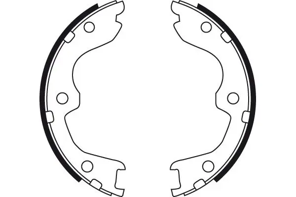 Handler.Part Brake shoe set, parking brake TRW GS8730 2