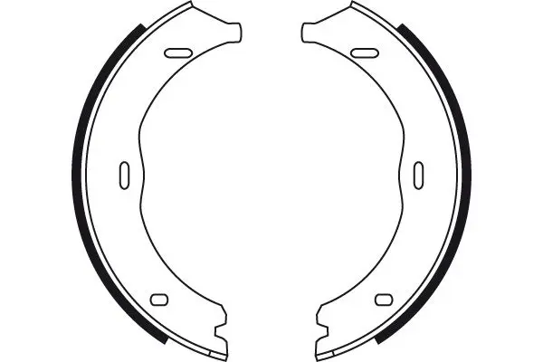 Handler.Part Brake shoe set, parking brake TRW GS8741 2