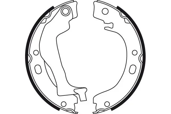 Handler.Part Brake shoe set, parking brake TRW GS8746 2