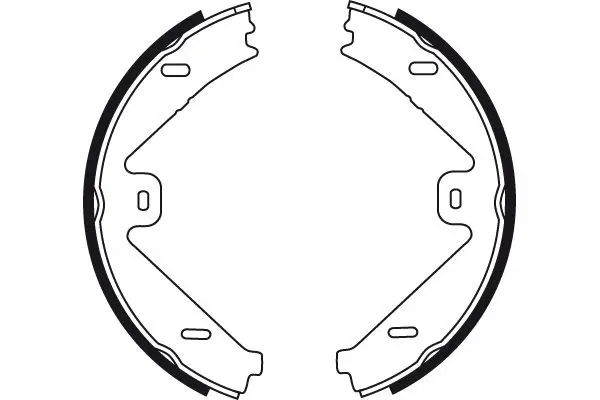 Handler.Part Brake shoe set, parking brake TRW GS8755 2