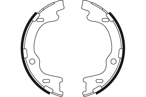 Handler.Part Brake shoe set, parking brake TRW GS8757 2