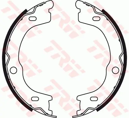 Handler.Part Brake shoe set, parking brake TRW GS8784 1