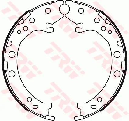 Handler.Part Brake shoe set, parking brake TRW GS8789 1