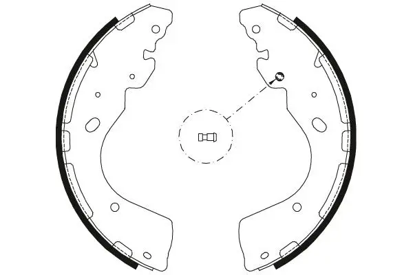 Handler.Part Brake shoe set TRW GS8797 2