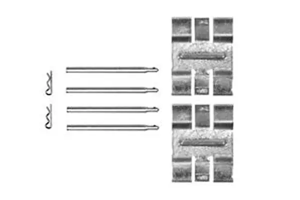 Handler.Part Accessory kit, disc brake pads TRW PFK117 1