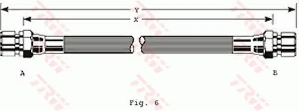 Handler.Part Brake hose TRW PHA137 1