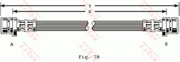 Handler.Part Brake hose TRW PHA170 1