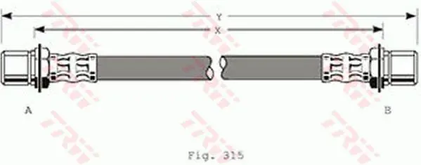 Handler.Part Brake hose TRW PHA179 1