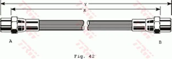 Handler.Part Brake hose TRW PHA246 1