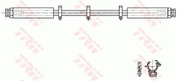 Handler.Part Brake hose TRW PHA299 1