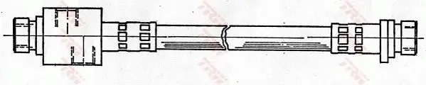 Handler.Part Brake hose TRW PHA378 1