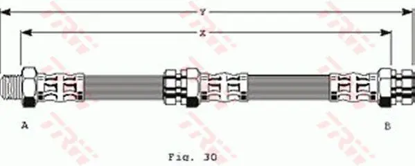 Handler.Part Brake hose TRW PHB141 1