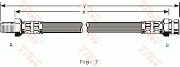 Handler.Part Brake hose TRW PHB143 1