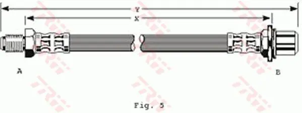 Handler.Part Brake hose TRW PHB170 1