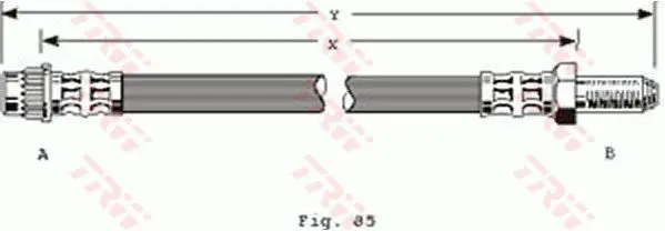 Handler.Part Brake hose TRW PHB218 1