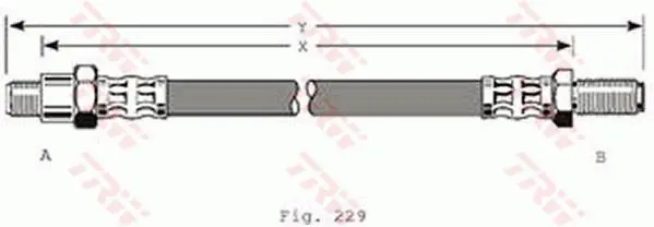 Handler.Part Brake hose TRW PHC158 1