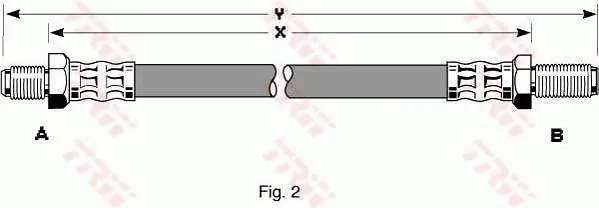 Handler.Part Brake hose TRW PHC238 1