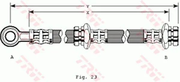 Handler.Part Brake hose TRW PHD112 1