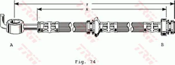 Handler.Part Brake hose TRW PHD124 1