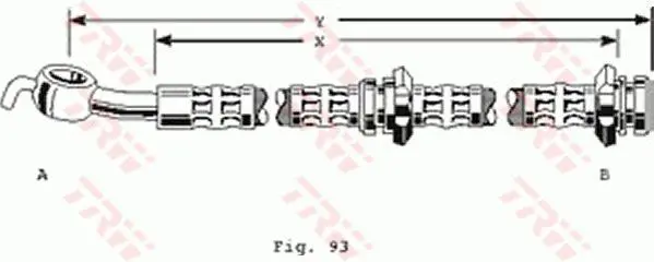 Handler.Part Brake hose TRW PHD126 1