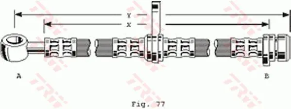 Handler.Part Brake hose TRW PHD136 1