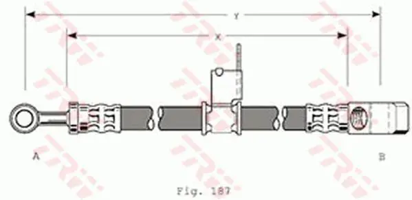 Handler.Part Brake hose TRW PHD150 1