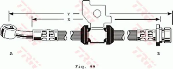 Handler.Part Brake hose TRW PHD154 1