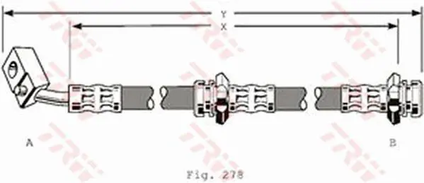 Handler.Part Brake hose TRW PHD158 1